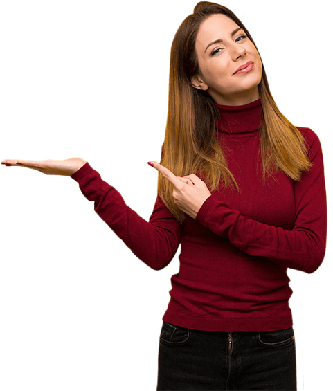 Femme dans site web pour entreprises de calfeutrage